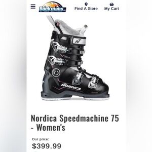 Selling Women’s Nordica Speed Machine Ski Boots. Size 23.5 Flex 75.